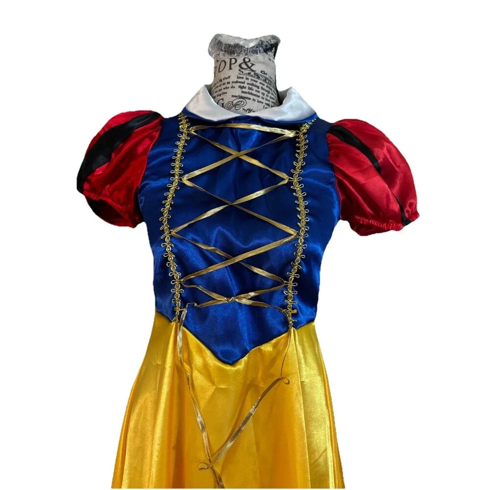 Charades Deluxe Snow White Princess Costume Dress NWOT Child Size 10